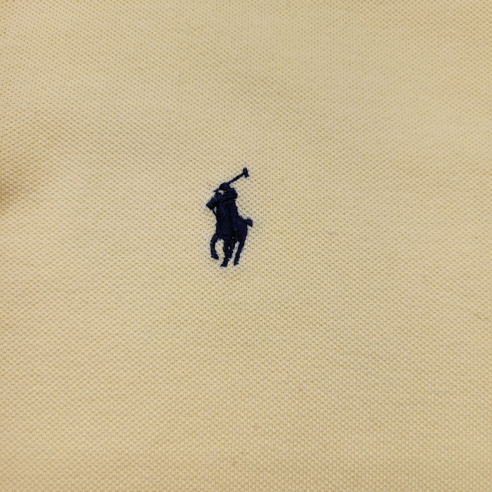 POLO Ralph Lauren yellow 100% cotton Polo shirt size XL - Picture 3 of 6